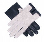 knitted leather gloves